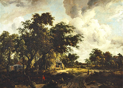 Meindert Hobemma Dutch landscape painting