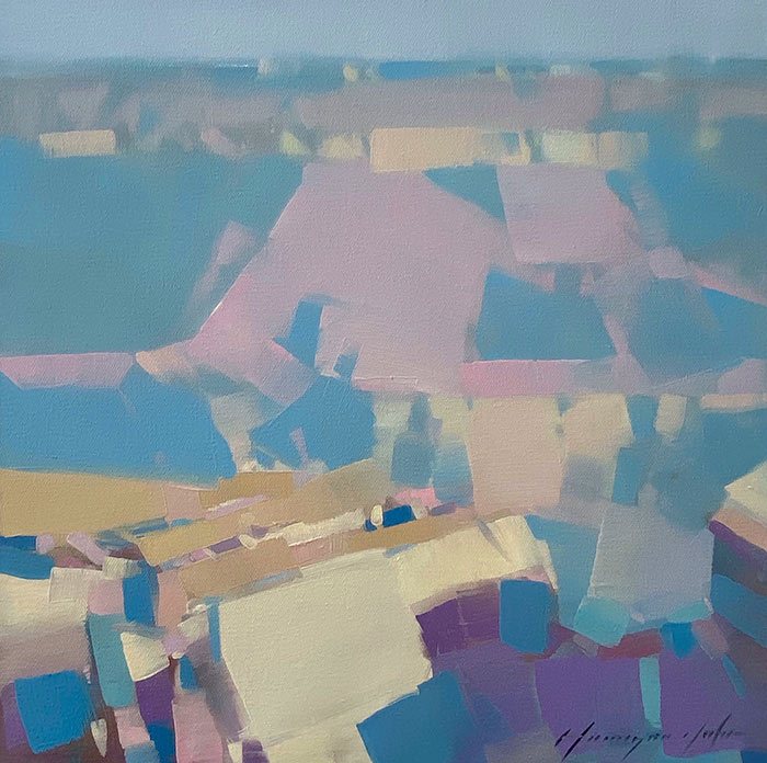 Abstract oil painting by Vahe Yeremyan